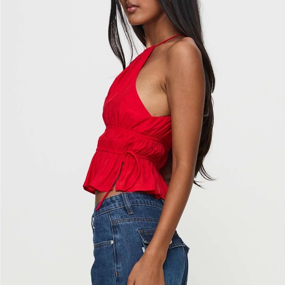 Princess Polly Rozier Top Red - Picture 3 of 8